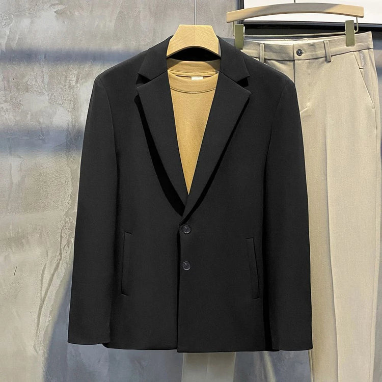 Mens Plaid Single Breasted Blazer
