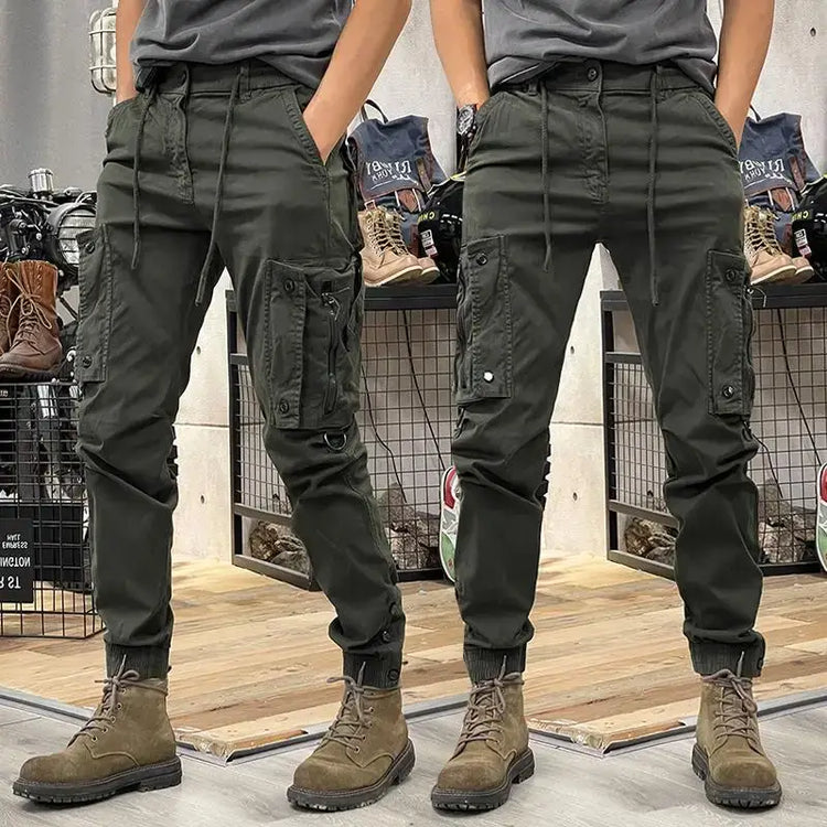 Cargo Pants for Mens Elastic Casual Trousers