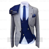 Custom Gray Wedding Suit Men Tuxedo Coat