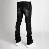 Men Straight-Leg Pearl Denim Pants