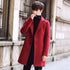 Men Wool Fleece Winter Tuxedo Coat Jacket