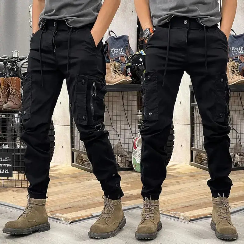 Cargo Pants for Mens Elastic Casual Trousers