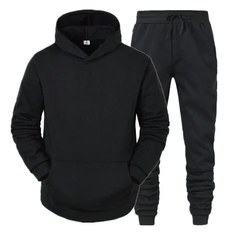 Mens Sportswear Hoodie Pants Tracksuit Set