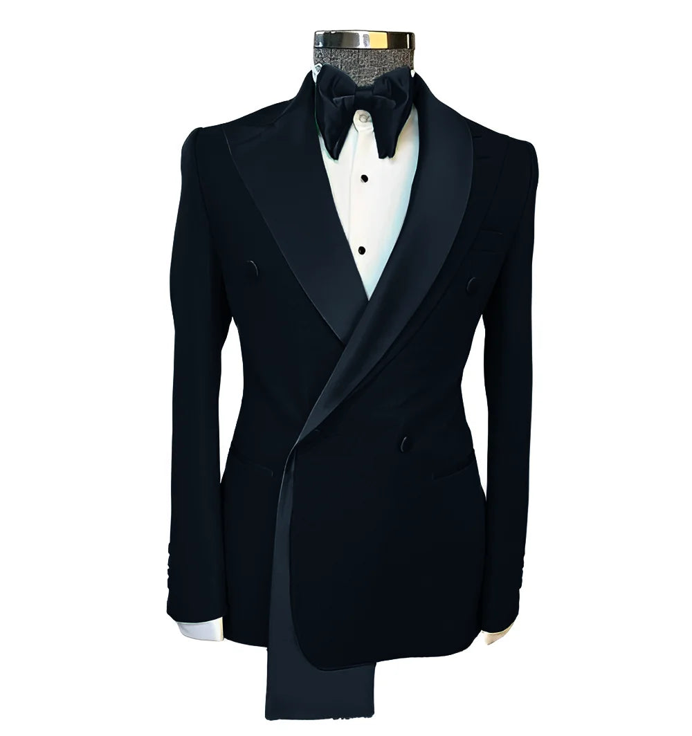 Men tuxedo blazer wedding suit peak lapel