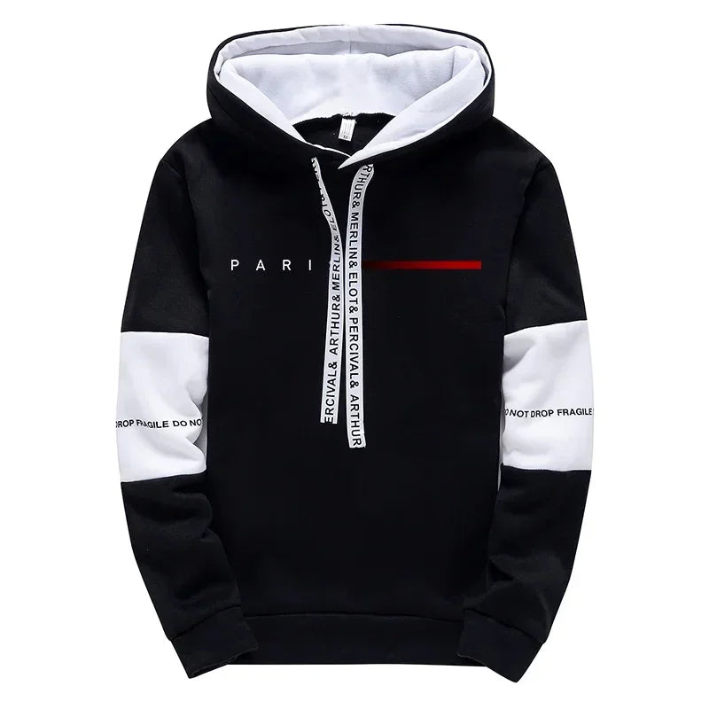 Men Hooded Sweatshirt Sweatpants Streetwear Casual Tracksuit