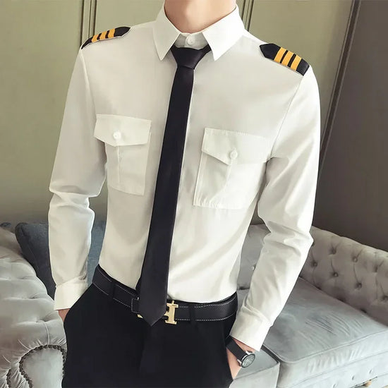 Pilot Uniform Shirt for Men and Women