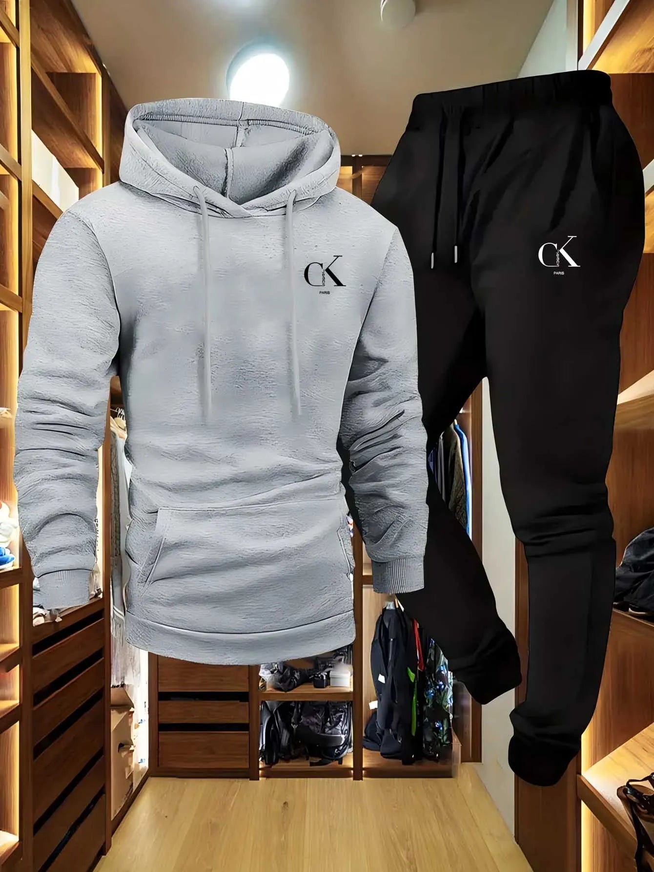 Mens Hoodie Sweatpants Loungewear Set