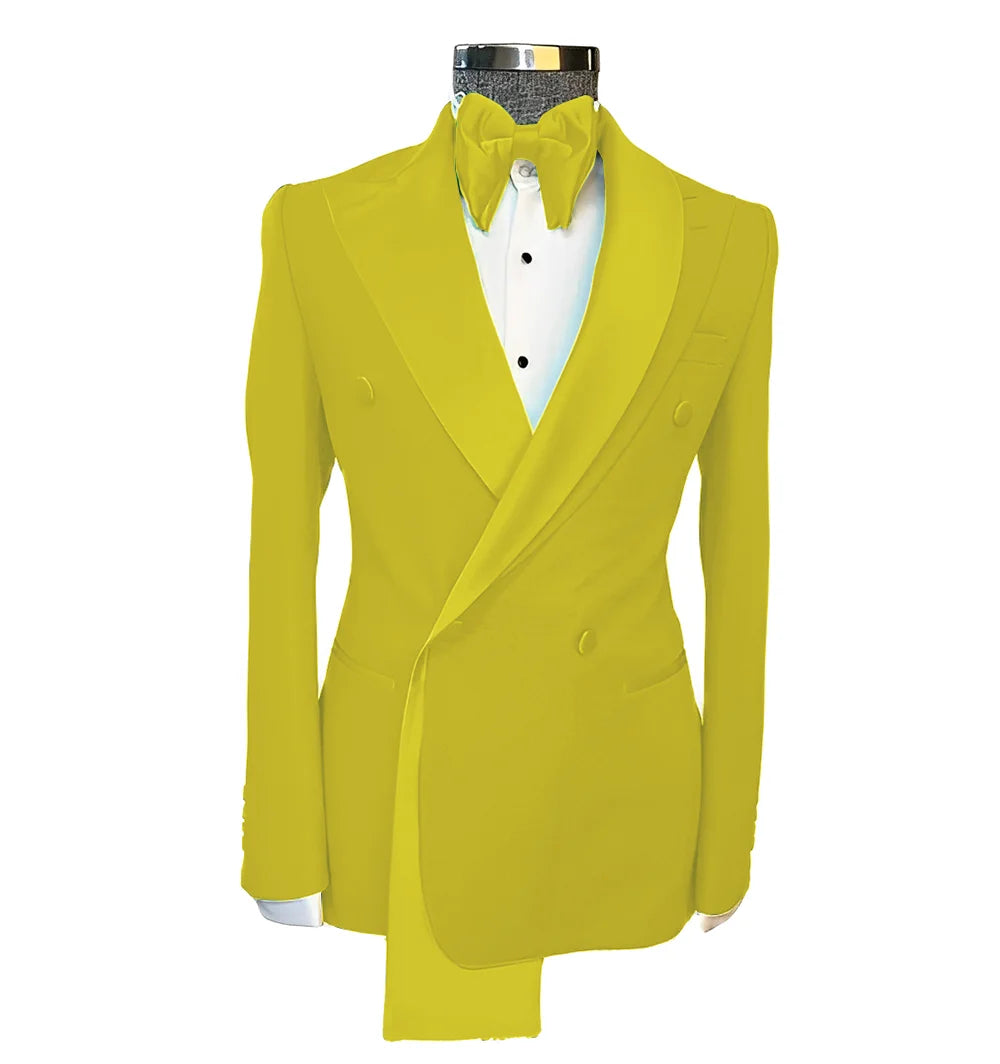 Men tuxedo blazer wedding suit peak lapel