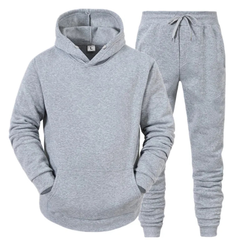 Mens Sportswear Hoodie Pants Tracksuit Set