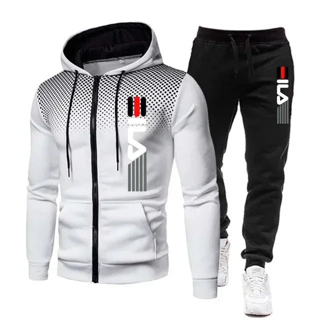 Mens Fleece Hoodie Sweatpants Tracksuit