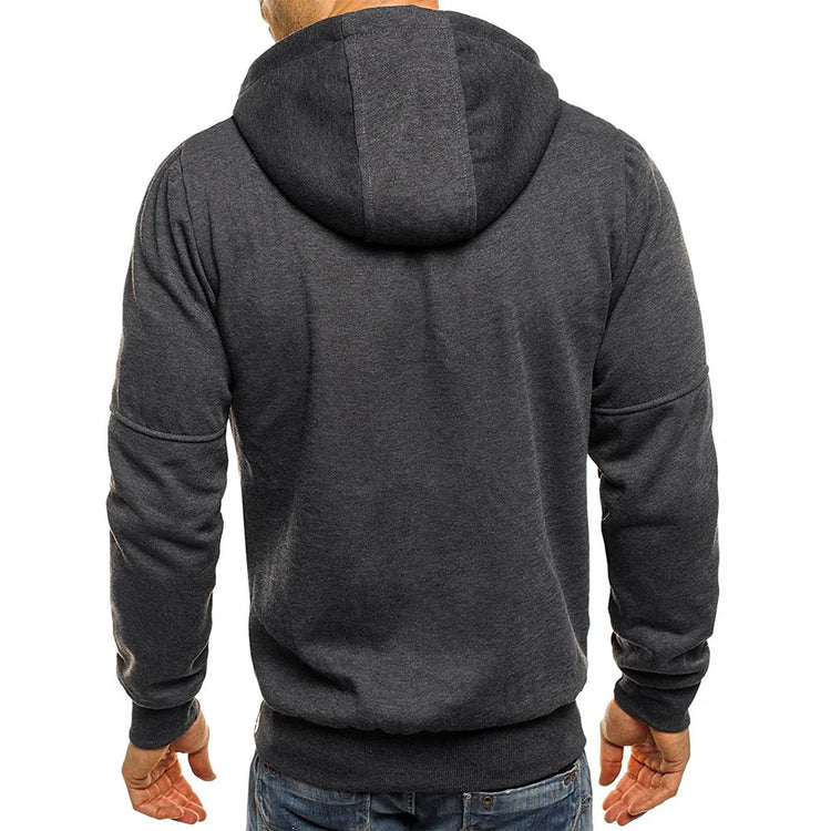 Mens slim fit zip hoodie sportswear wear
