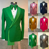 Men tuxedo blazer wedding suit peak lapel