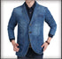 Mens Denim Single Breasted Blazer