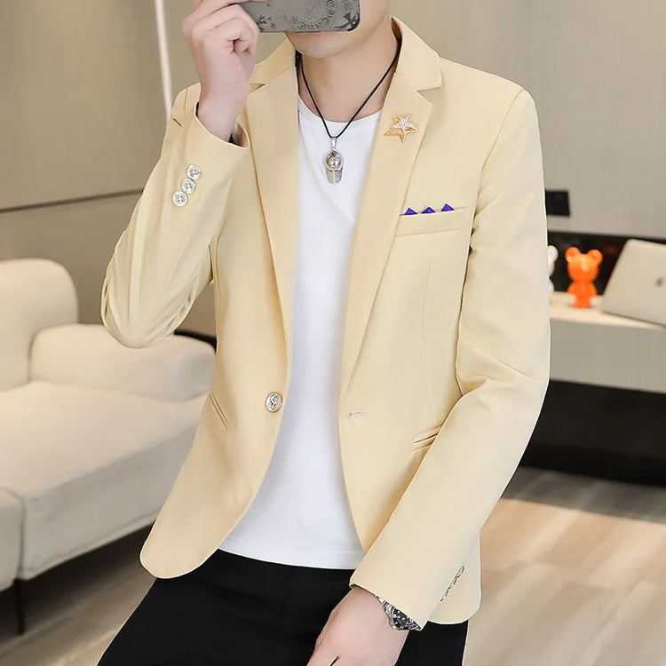 Mens Business Casual Formal Fit Blazer
