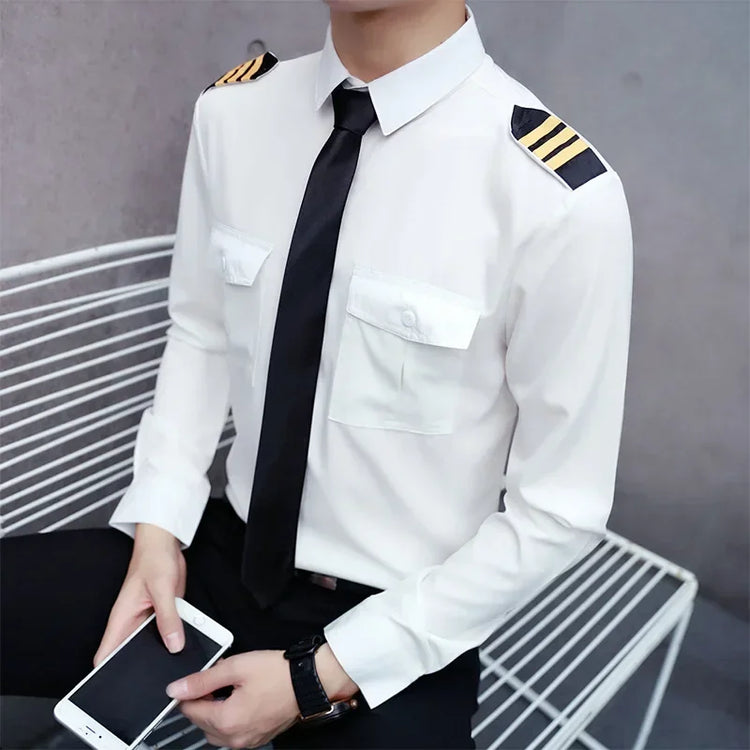 Pilot Uniform Shirt for Men and Women