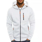 Mens slim fit zip hoodie sportswear wear