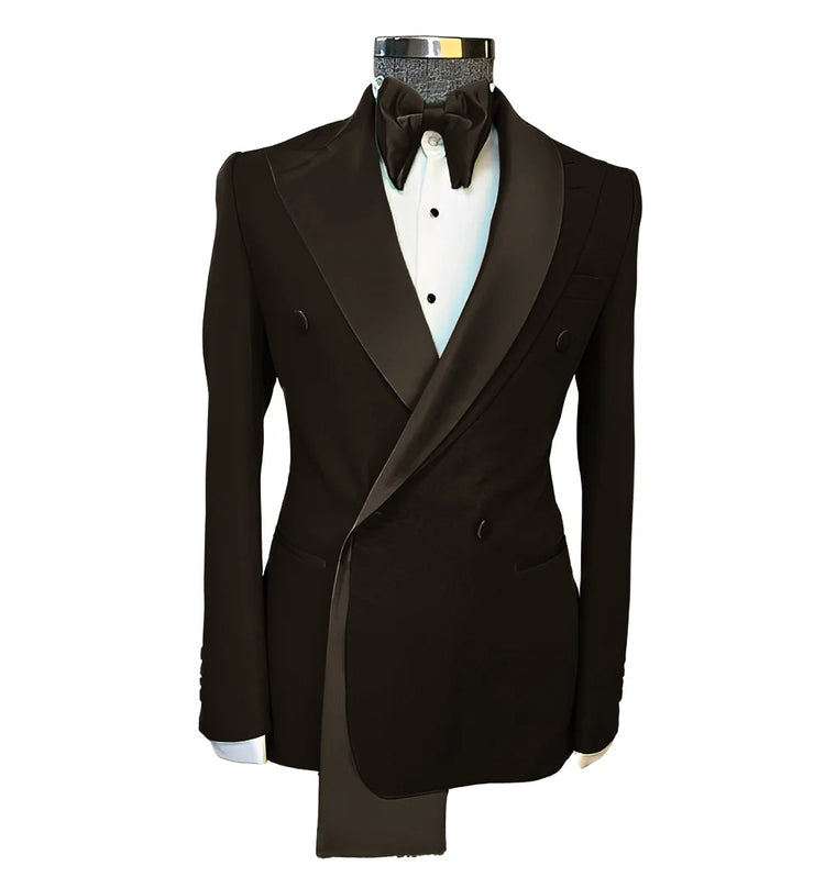 Men tuxedo blazer wedding suit peak lapel