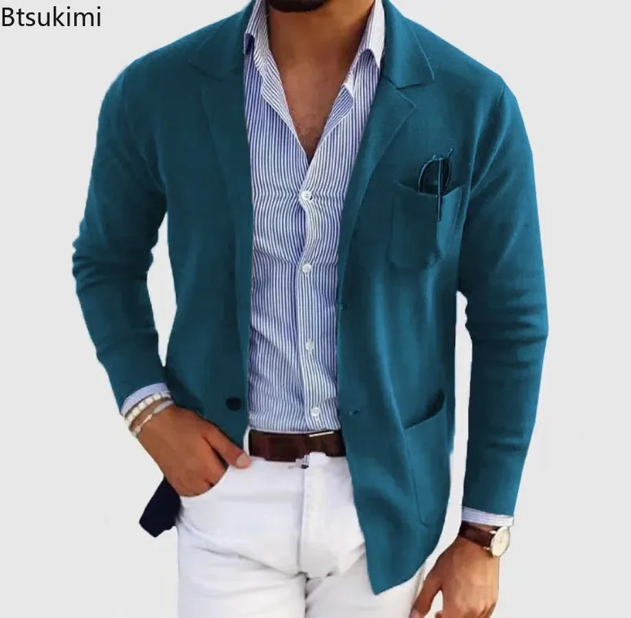 Slim Fit Mens Blazer Suit Jacket 2026