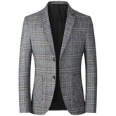 Striped Mens Blazer Casual Business Coat