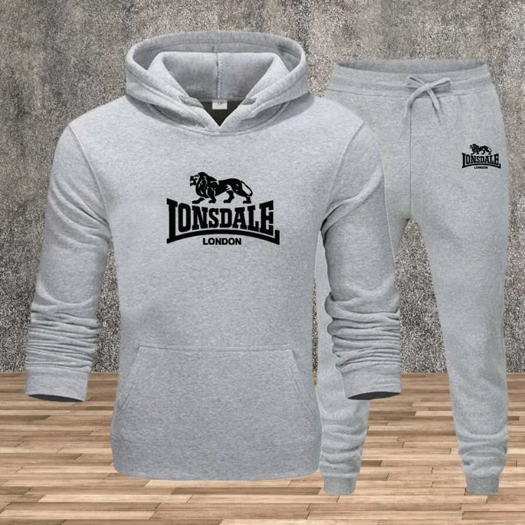 Mens Hoodie Sweatpants Casual Tracksuit Set