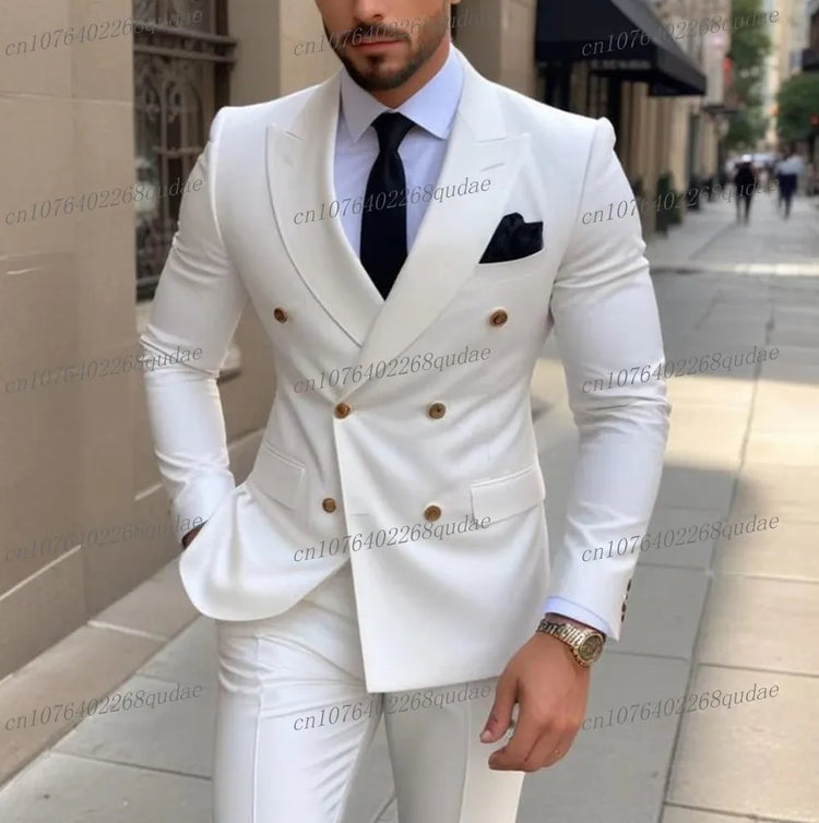 Pink Groom Wedding Tuxedo Suit 2025 Male