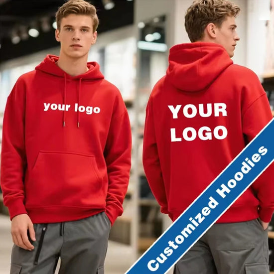Custom Printed Hoodies Men Streetwear