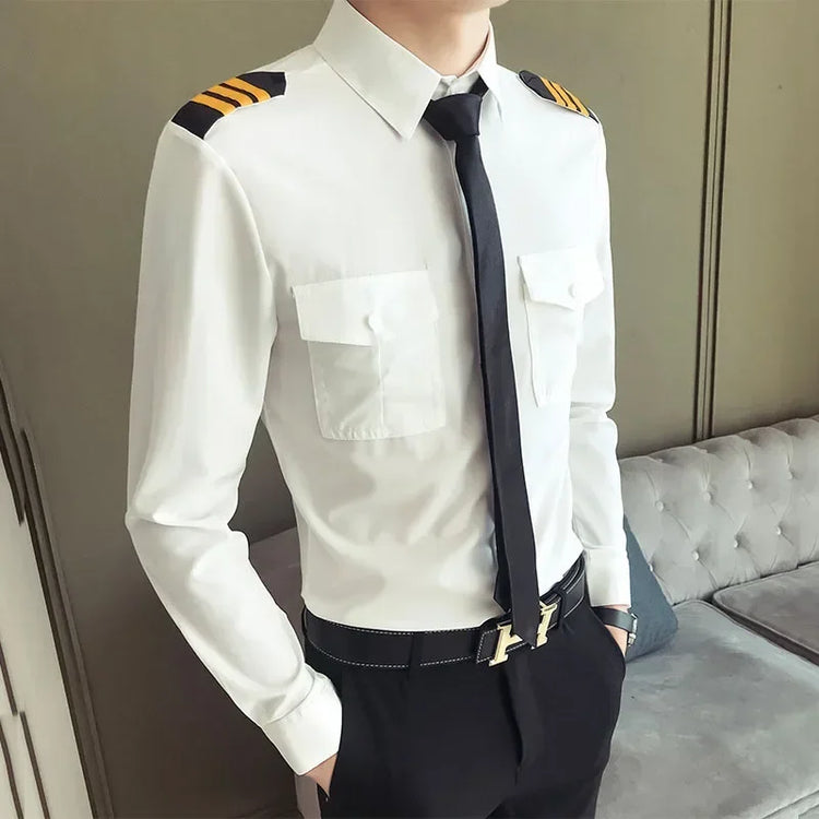 Pilot Uniform Shirt for Men and Women