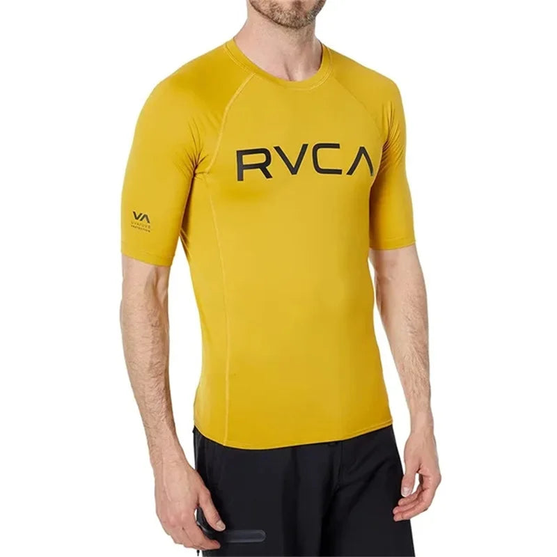 Unisex UV Surf Rash Guard Swim Shirt Top
