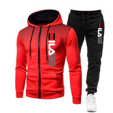 Mens Fleece Hoodie Sweatpants Tracksuit
