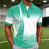 Mens Golf 3D Print Breathable Polo Shirt Wear