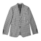 Mens Plaid Single Breasted Blazer