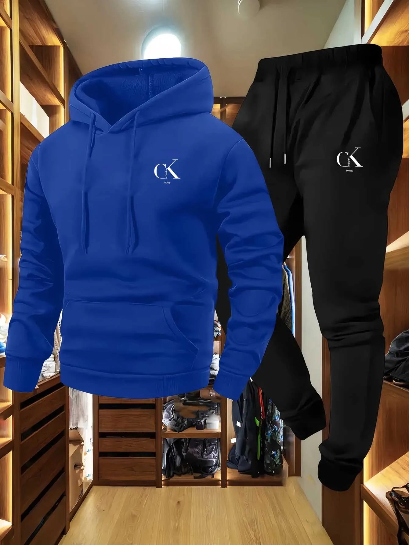 Mens Hoodie Sweatpants Loungewear Set
