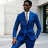 Green Double Breasted Mens Wedding Suit Tuxedo