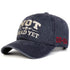 Unisex NOT DEAD YET Embroidery Wash Baseball cap