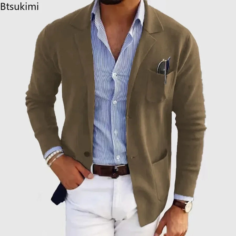 Slim Fit Mens Blazer Suit Jacket 2026