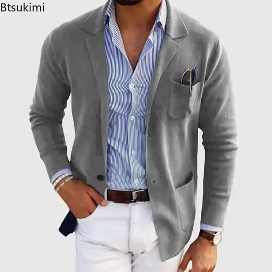 Slim Fit Mens Blazer Suit Jacket 2026