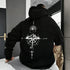 Mens Compass Streetwear Hooded Sweatshirt