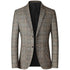 Striped Mens Blazer Casual Business Coat