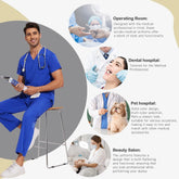 Unisex Medical Scrubs Uniform Set