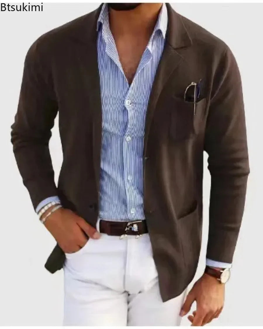 Slim Fit Mens Blazer Suit Jacket 2026