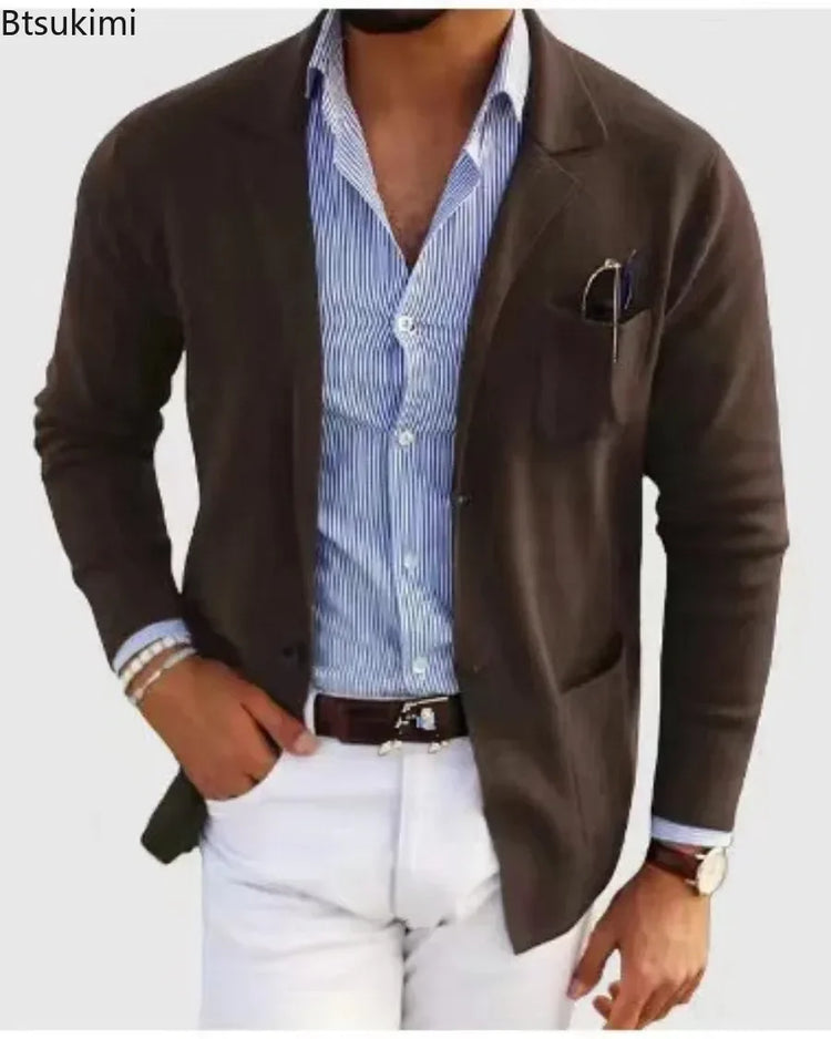 Slim Fit Mens Blazer Suit Jacket 2026