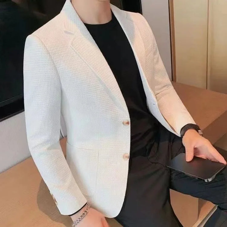 Man Suits and Blazers White Business Coats 