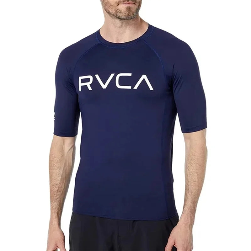 Unisex UV Surf Rash Guard Swim Shirt Top