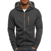 Mens slim fit zip hoodie sportswear wear