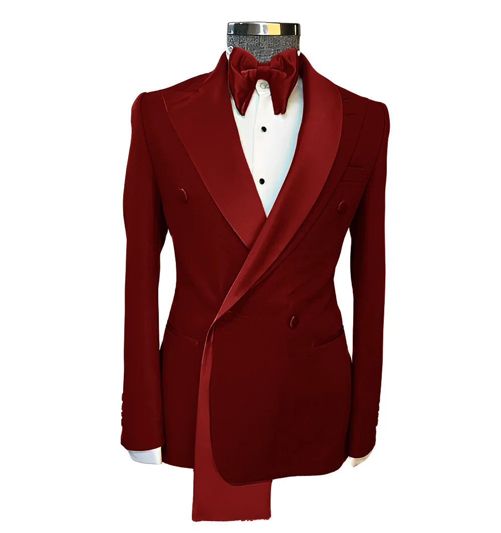 Men tuxedo blazer wedding suit peak lapel