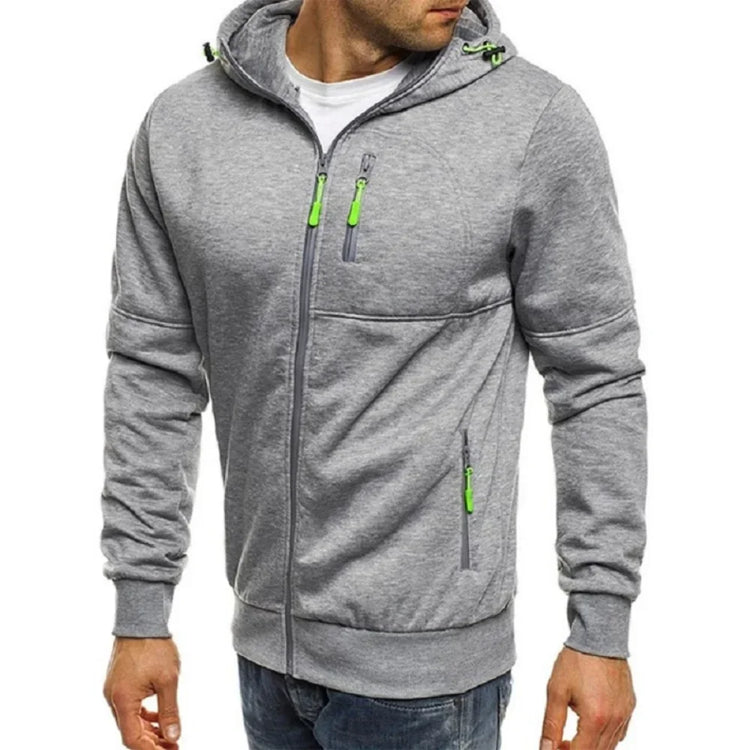 Mens slim fit zip hoodie sportswear wear