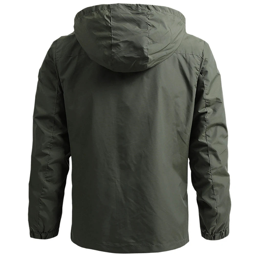 Men Tactical Waterproof Hooded Jacket 