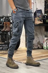 Cargo Pants for Mens Elastic Casual Trousers