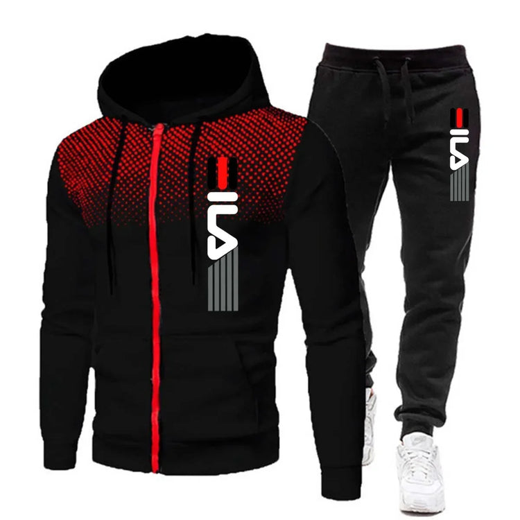 Mens Fleece Hoodie Sweatpants Tracksuit