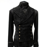 Mens Gothic Victorian Double Breasted Vest